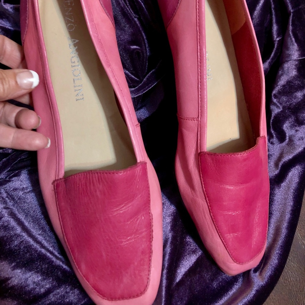 Enzo Angiolini sz 9 leather chic loafers pink